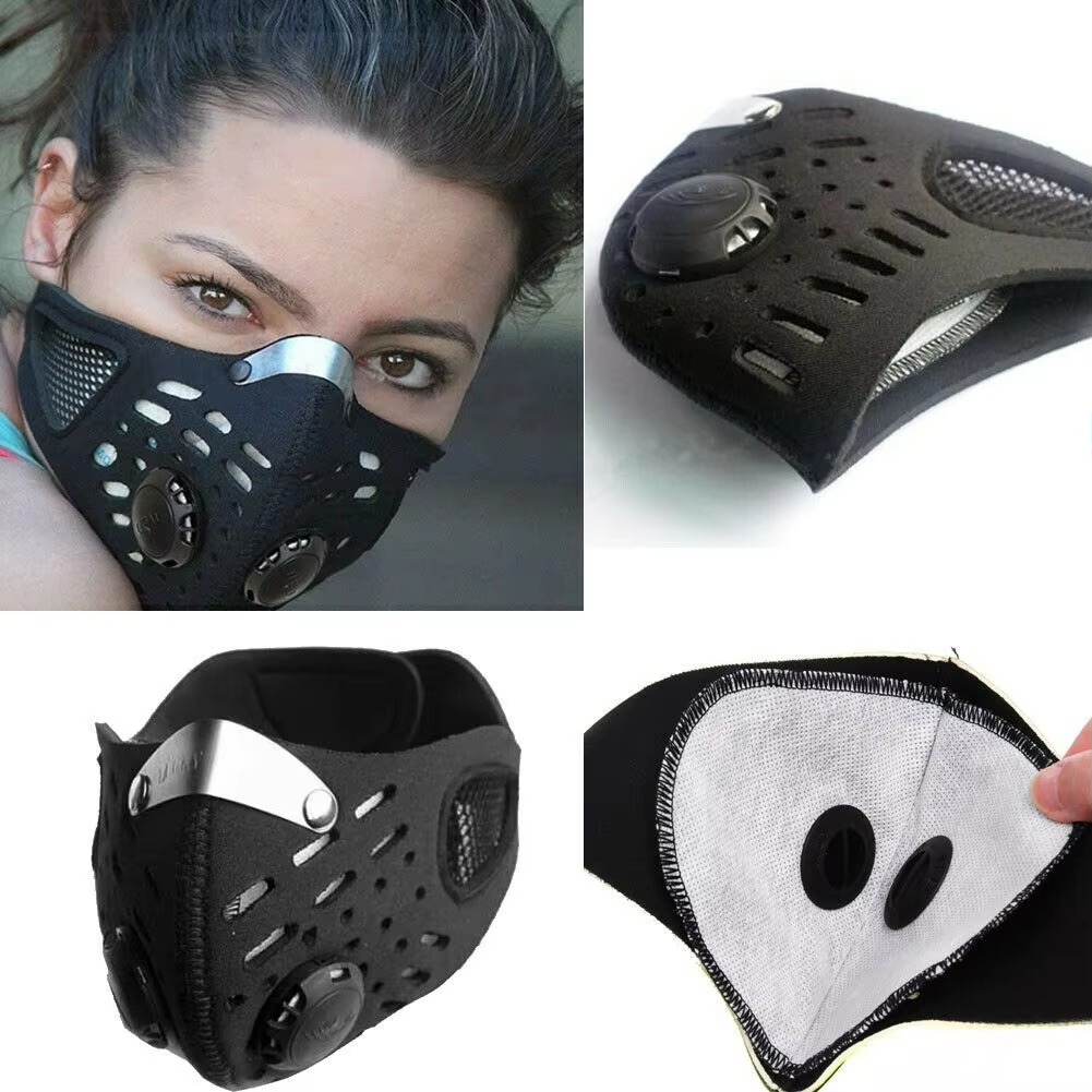 Anti Pollution Mask - 1pc Face Mask With Detachable Filter,Breathable