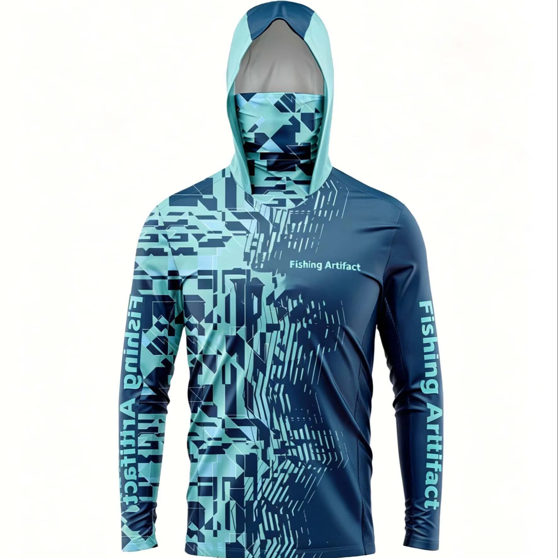 Men's summer fishing hoodie, l - Sports Mask Breathable 评论和价格