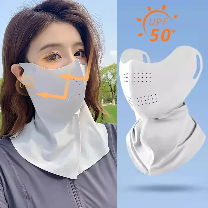 UV Protection Ice Silk Face Ma - Sports Mask Breathable 评论和价格